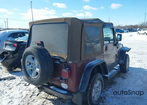2001 Jeep Wrangler Sahara from USA, damaged, VIN 1J4FA59S51P369528
